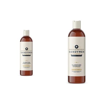 Dandymen Clarifying Conditioner and Shampoo Bundle with Tea Tree Oil (2 x 11.83 oz)