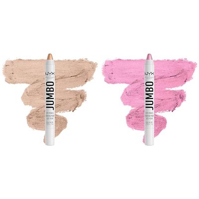 NYX PROFESSIONAL MAKEUP Jumbo Eye Pencil Duo - Frosting (Champagne) & Cupcake (Pink)