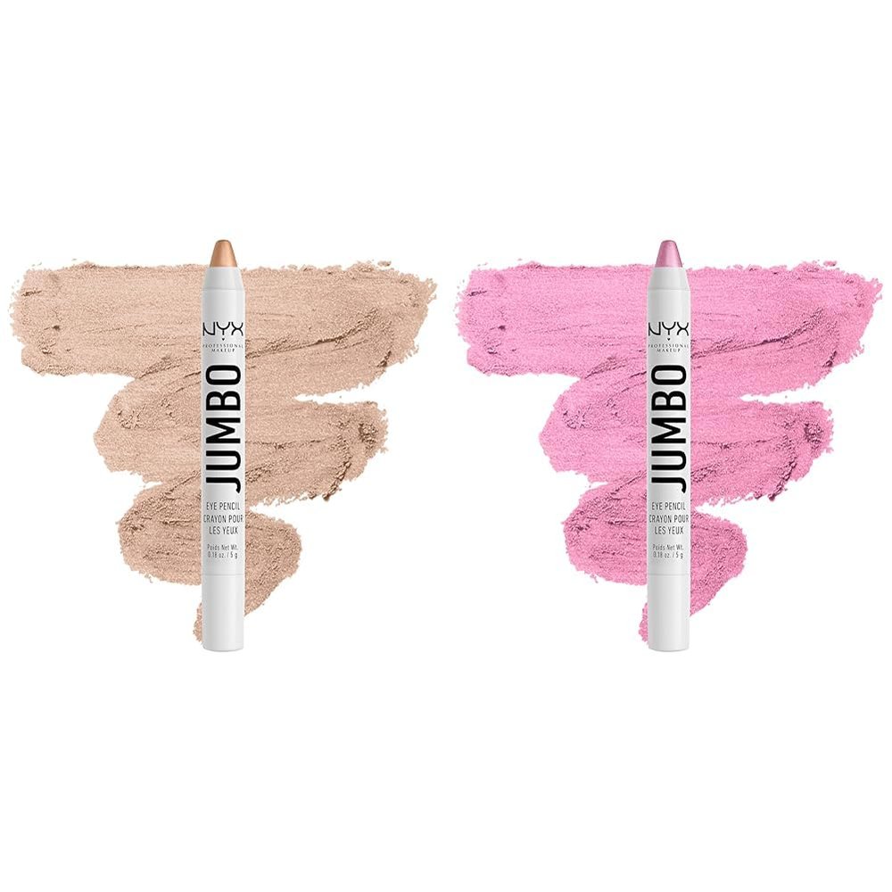 NYX PROFESSIONAL MAKEUP Jumbo Eye Pencil Duo - Frosting (Champagne) & Cupcake (Pink)