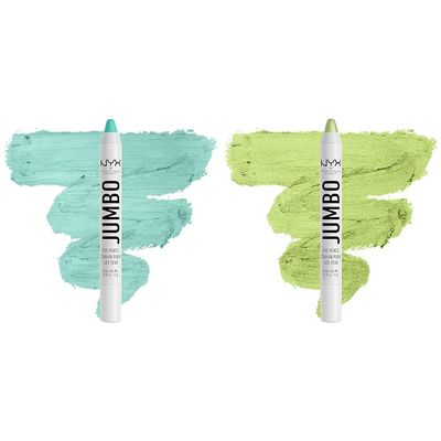 NYX PROFESSIONAL MAKEUP Jumbo Eye Pencil Bundle - Macaroon (Mint) & Matcha (Green)