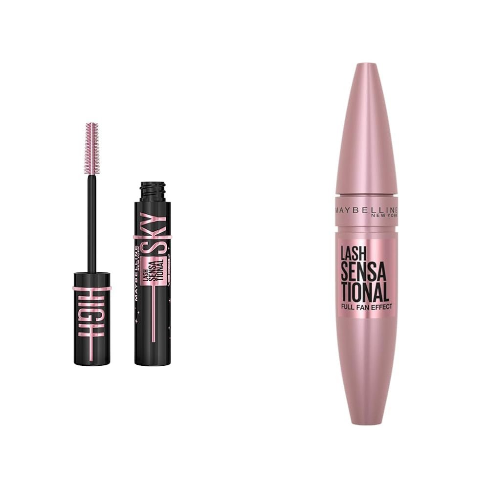 Maybelline Lash Sensational Sky High & Lash Sensational Mascaras, Volumizing & Lengthening, 2 Count