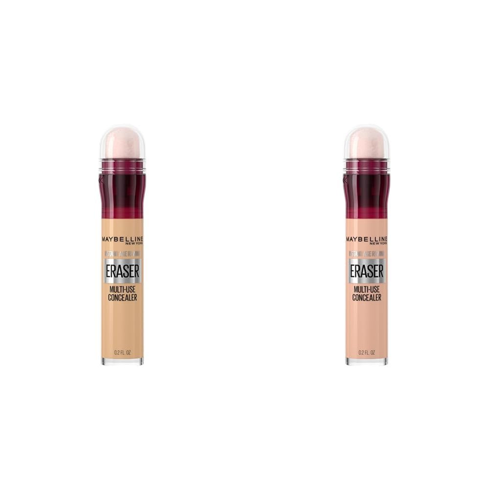 Maybelline Instant Age Rewind Eraser Dark Circles Concealer Bundle, 122 & 121, 1 Count