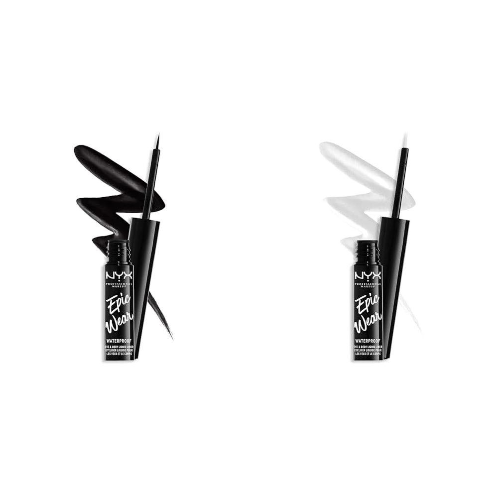 NYX PROFESSIONAL MAKEUP Epic Wear Liquid Liner Black and White Long-Lasting Waterproof Eyeliners