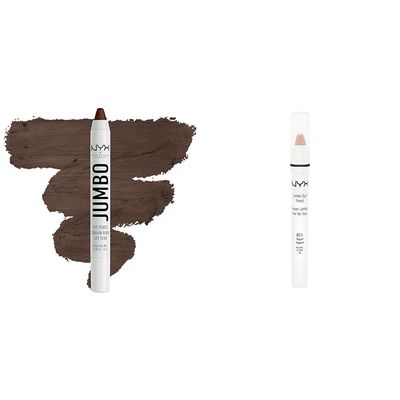 NYX PROFESSIONAL MAKEUP Jumbo Eye Pencil Blendable Eyeshadow Stick & Eyeliner Pencil Bundle - Frappe and Yogurt