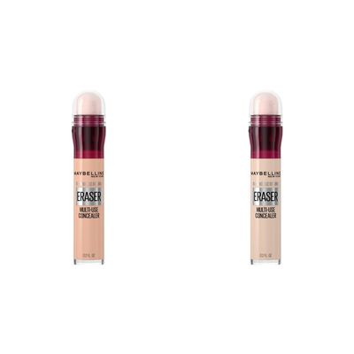 Maybelline Instant Age Rewind Dark Circles Concealer Bundle with Shade 121 and 110, 1 Count Each