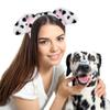 DaliDali 4 Count Dalmatian Dog Ears Headband, Puppy Ears Headband Dog Ears Bulk for Halloween Festival Party view 2