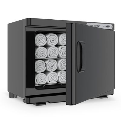 RyJaune Towel Warmer, 23L Towel Warmer Cabinet Can Hold 32 Wet Facial Towels,Hot Towel Warmer Use for Spa, Hair Beauty, Salon - Black