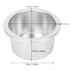 4.13 Inch Wax Pot Liner, Wax Warmer Replacement Tin, Aluminium Wax Warmer Liner for Hair Removal Waxer, Sier view 3