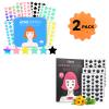LitBear Acne Pimple Patches- 276 Counts 4 Sizes 6 Colors Star Pimple Patches, Hydrocolloid Acne Patches For Face Zit Patch Acne Dots, Tea Tree Oil + Centella view 1