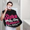 ZKLCRYTR Sister By Day Gamer By Night Men's Beard Bib Apron Waterproof Smooth Surface Beard Apron Durable Foldable Beard Hair Men's Gift view 2