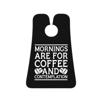 ZKLCRYTR Mornings Are For Coffee And Contemplation Men's Beard Bib Apron Waterproof Smooth Surface Beard Apron Durable Foldable Beard Hair Men's Gift