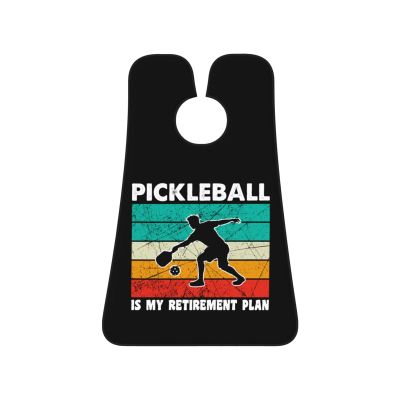 ZKLCRYTR Pickleball Is My Retirement Men's Beard Bib Apron Waterproof Smooth Surface Beard Apron Durable Foldable Beard Hair Men's Gift