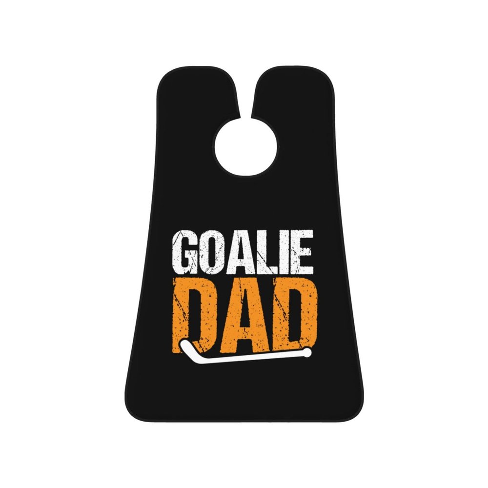 ZKLCRYTR Goalie Dad Men's Beard Bib Apron Waterproof Smooth Surface Beard Apron Durable Foldable Beard Hair Men's Gift