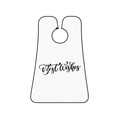 ZKLCRYTR Best Wishes Men's Beard Bib Apron Waterproof Smooth Surface Beard Apron Durable Foldable Beard Hair Men's Gift
