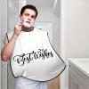 ZKLCRYTR Best Wishes Men's Beard Bib Apron Waterproof Smooth Surface Beard Apron Durable Foldable Beard Hair Men's Gift view 2