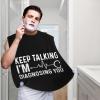 ZKLCRYTR Keep Talking I'm Diagnosing You Men's Beard Bib Apron Waterproof Smooth Surface Beard Apron Durable Foldable Beard Hair Men's Gift view 2