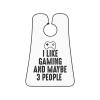 ZKLCRYTR I Like Gaming And Maybe 3 People Men's Beard Bib Apron Waterproof Smooth Surface Beard Apron Durable Foldable Beard Hair Men's Gift view 1