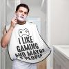 ZKLCRYTR I Like Gaming And Maybe 3 People Men's Beard Bib Apron Waterproof Smooth Surface Beard Apron Durable Foldable Beard Hair Men's Gift view 2