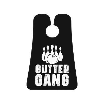 ZKLCRYTR Gutter Gang Bowling Men's Beard Bib Apron Waterproof Smooth Surface Beard Apron Durable Foldable Beard Hair Men's Gift