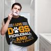 ZKLCRYTR I Love Dogs Pickleball And Maybe 3 People Men's Beard Bib Apron Waterproof Smooth Surface Beard Apron Durable Foldable Beard Hair Men's Gift view 2