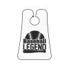 ZKLCRYTR Baseball Legend Men's Beard Bib Apron Waterproof Smooth Surface Beard Apron Durable Foldable Beard Hair Men's Gift view 1