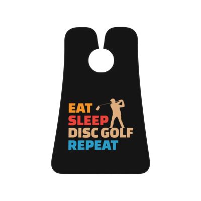 ZKLCRYTR Eat Sleep Disc Golf Repeat Men's Beard Bib Apron Waterproof Smooth Surface Beard Apron Durable Foldable Beard Hair Men's Gift