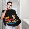 ZKLCRYTR Eat Sleep Disc Golf Repeat Men's Beard Bib Apron Waterproof Smooth Surface Beard Apron Durable Foldable Beard Hair Men's Gift view 2