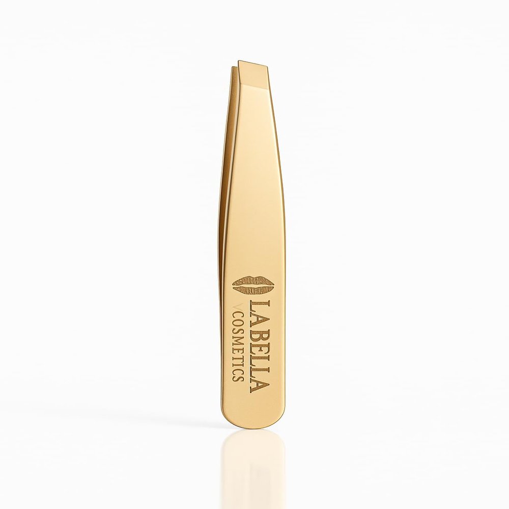 La Bella Cosmetics Eyebrow Tweezers (Gold)