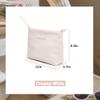 BIVIZKU Makeup Bag Large Capacity Makeup Pouch Travel Cosmetic Bag for Women Cosmetics Skincare Care Organizer with Compartments (Creamy White) view 2