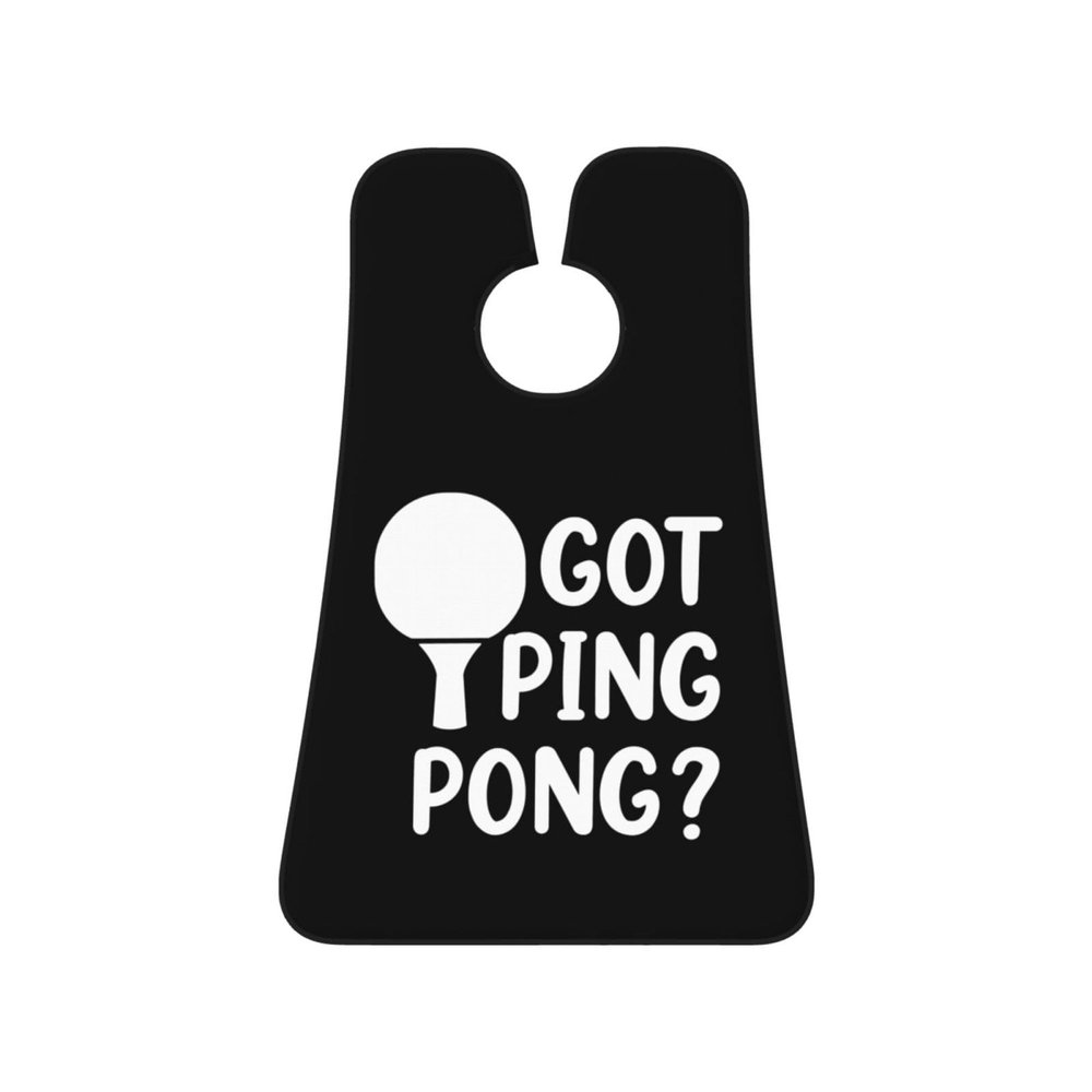 ZKLCRYTR Got Ping Pong Men's Beard Bib Apron Waterproof Smooth Surface Beard Apron Durable Foldable Beard Hair Men's Gift