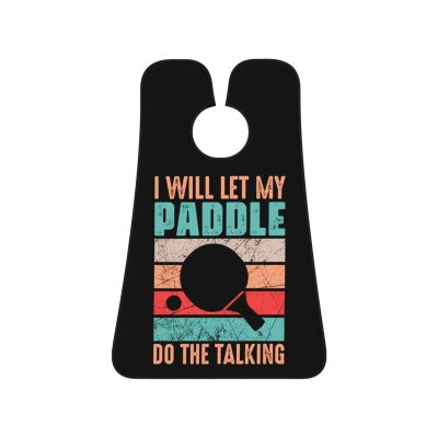 ZKLCRYTR I Will Let My Paddle Do The Talking Men's Beard Bib Apron Waterproof Smooth Surface Beard Apron Durable Foldable Beard Hair Men's Gift