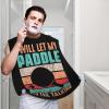 ZKLCRYTR I Will Let My Paddle Do The Talking Men's Beard Bib Apron Waterproof Smooth Surface Beard Apron Durable Foldable Beard Hair Men's Gift view 2