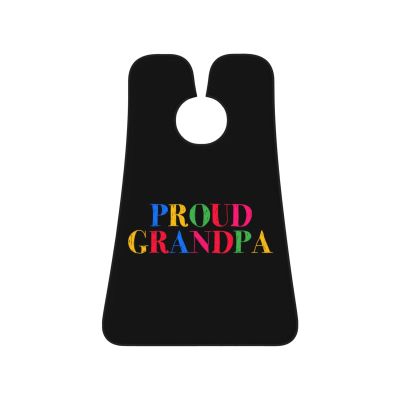 ZKLCRYTR Proud Grandpa Men's Beard Bib Apron Waterproof Smooth Surface Beard Apron Durable Foldable Beard Hair Men's Gift