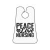 ZKLCRYTR Peace Love Nursing Men's Beard Bib Apron Waterproof Smooth Surface Beard Apron Durable Foldable Beard Hair Men's Gift view 1