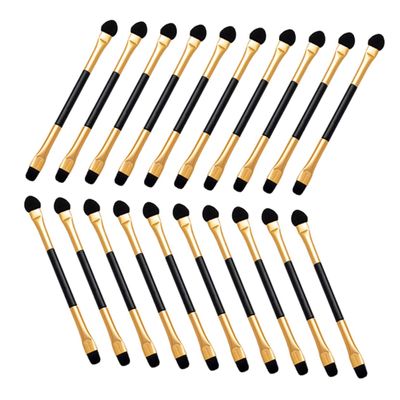 Didiseaon 20pcs Double-ended Eye Shadow Makeup Brushes for Precise Application Versatile Brushes for Eyeshadow Eyeliner and Blending for Personal Professional Use