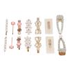 14 PCS Simulation Pearls Hair Clip Elegant Smooth Simulation Pearl Barrettes for Women view 3