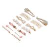 14 PCS Simulation Pearls Hair Clip Elegant Smooth Simulation Pearl Barrettes for Women view 4