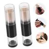 FRCOLOR 2pcs Press Dispense Makeup Brushes Refillable Bottle Soft Bristles Foundation and Blush Brush for Travel Loose Powder and Application view 2