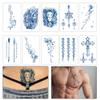 10 Sheets Temporary Tattoo Stickers for Adult Women Men - Long Lasting Waterproof Temporary Tattoos Realistic Fake Tattoo Stickers for Men Arm Face Neck Chest Leg Hand view 2