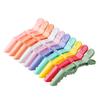 10pcs/set Multicolor Croc Clips Transparent Plastic Hairdresser Clip Hair Styling Sectioning Barrettes Professional Non Slip Alligator Clip Salon DIY Accessories Hairpins (10pcs-Multicolor) view 1