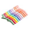 10pcs/set Multicolor Croc Clips Transparent Plastic Hairdresser Clip Hair Styling Sectioning Barrettes Professional Non Slip Alligator Clip Salon DIY Accessories Hairpins (10pcs-Multicolor) view 2