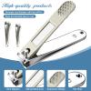 JZHAN Manicure Sets Pedicure Kits Stainless Steel Nail Clipper Personal Care Tools 7 in 1 with PU Leather Case At-Home Manciure Kit and Nail Care Tools Gift for Men Women Family Friends view 3