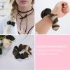 Hair Bands, Cowboy Black Hat Western Boots Hair Scrunchies,scrunchy Elastic Hair Bands,soft Hair Ties for Women Hair Accessories view 4