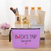 4Pcs Girls Trip Gifts Favors Weekend Bag Funny Makeup Bag Girls Weekend Gifts Friendship Weekender Bags for Women Girl Bestie Cosmetic Bags Zipper Pouch Wedding Birthday Bachelorette Party view 3