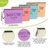 4Pcs Girls Trip Gifts Favors Weekend Bag Funny Makeup Bag Girls Weekend Gifts Friendship Weekender Bags for Women Girl Bestie Cosmetic Bags Zipper Pouch Wedding Birthday Bachelorette Party view 4