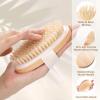 2 Pack Dry Brushing Body Brush, Natural Bristle Exfoliating Brush with Massage Nodes, for Lymphatic Drainage and Improving Skin Health and Reduces Acne view 3