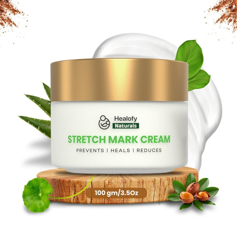 NinthAvenue Basics VEDA Stretch Mark Cream for Women/Girls (100gm, Pack of 1) | Scar Removal and Moisturizing Cream, Stretch Mark Removal for Stomach, Thighs & All Body Parts