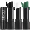 MEICOLY 3PCS Black White and Green Face Body Paint Stick,Waterproof Eye Black Baseball Softball Football,Face Paint Stick for Halloween SFX Cosplay Makeup view 1