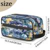 Vatrepeo Toiletry Bag for Men Watercolor Elephant Trees Travel Toiletry Organizer Hanging Dopp Kit Shaving Bag with Large Capacity for Toiletries view 2