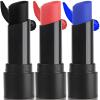 MEICOLY 3Pcs Royal Blue Black Red Face Body Paint Stick,Face Paint for Halloween SFX Devil Cosplay Makeup,Body Paint for Adults Kids,Waterproof Eye Black for Baseball/Football/Softball,Blue+Black+Red view 1